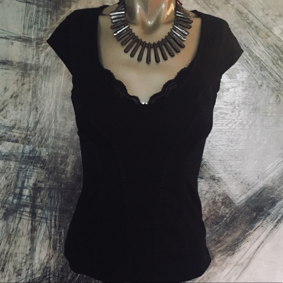 Guess Leather Lined Blouse - Picture 3 of 9